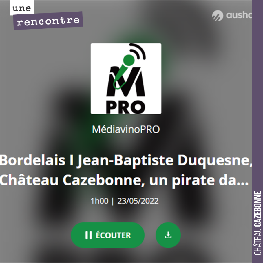 Moment d'échange avec Fabrice Tessier de Mediavino, pour parler de notre travail autour des vins blancs de Bordeaux, et notamment sur ce que vont nous apporter les cépages oubliés de Bordeaux pour ...
