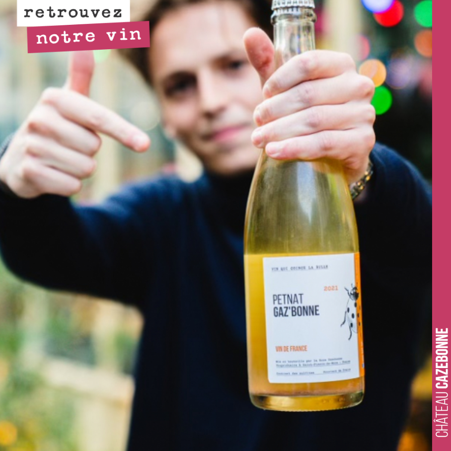 Cela fait toujours plaisir de recevoir vos photos !
Notre Petnat Gaz’bonne semble avoir été apprécié !