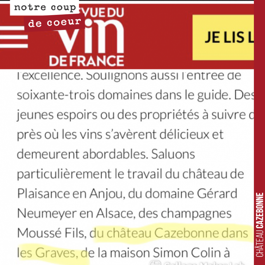 On boude pas notre plaisir. Notre entrée dans le Guide de la RVF des meilleurs vins de France 2023.
On vous en dit plus dès que l’on a le guide entre les vins. On poursuit notre travail pour vou...