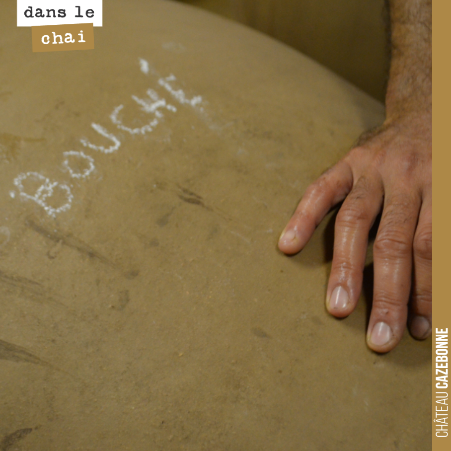 Les fermentations de Bouché sont maintenant terminées. Il nous reste à soutirer et place à l’élevage en barrique, œuf et amphore pour 12 mois.
L’Argile ocre devrait être excellente, cette année !
...