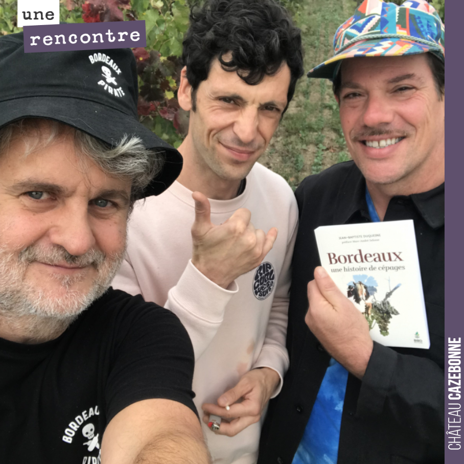 Visite très sympathique aujourd’hui à Cazebonne.
Ryan (à droite) est saxophoniste pour le groupe américain Lettuce Funk. C’est aussi un grand amateur de vins qui par passion importe des vins natu...