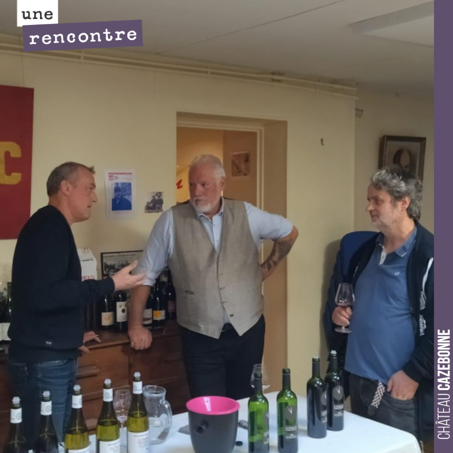 Très belles rencontres hier au Salon des vins stratosphériques organise de main de maître par Gregoire Poret.
Des échanges toujours très riches avec des vignerons passionnés, ici avec Emmanuel Gib...