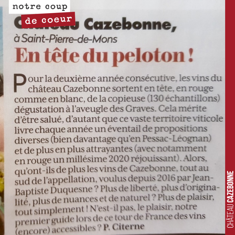 On ne boude pas notre plaisir.
Le métier de vigneron est un chemin de croix. Depuis 7 ans, pas une année sans incident climatique.
Mais on essaie de garder le cap, de ne pas se décourager.
J’ai...