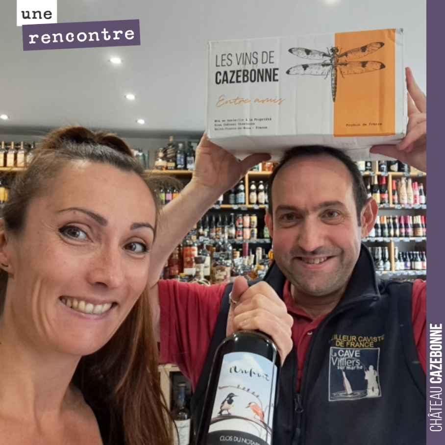 Toujours sympa quand on se retrouve chez un client en commun avec les copains pirates 🏴☠️.
Amelie Osmond - Clos du notaire
David Morin - Cave de Villiers sur Marne