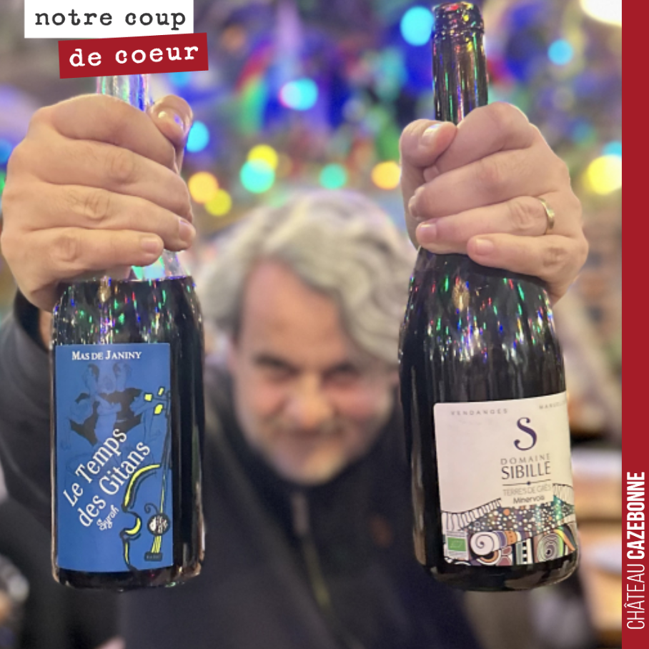 Tiens voilà deux piquettes !
Du Languedoc bien sûr.
Je plaisante. Tous les mois, mon frère m’invite à venir déguster une série de bouteilles pour faire la sélection des vins du mois qu’il souhaite...
