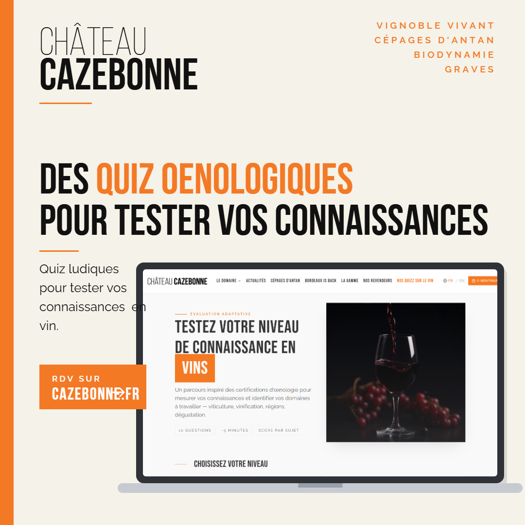 Nous faisons du vin par passion.