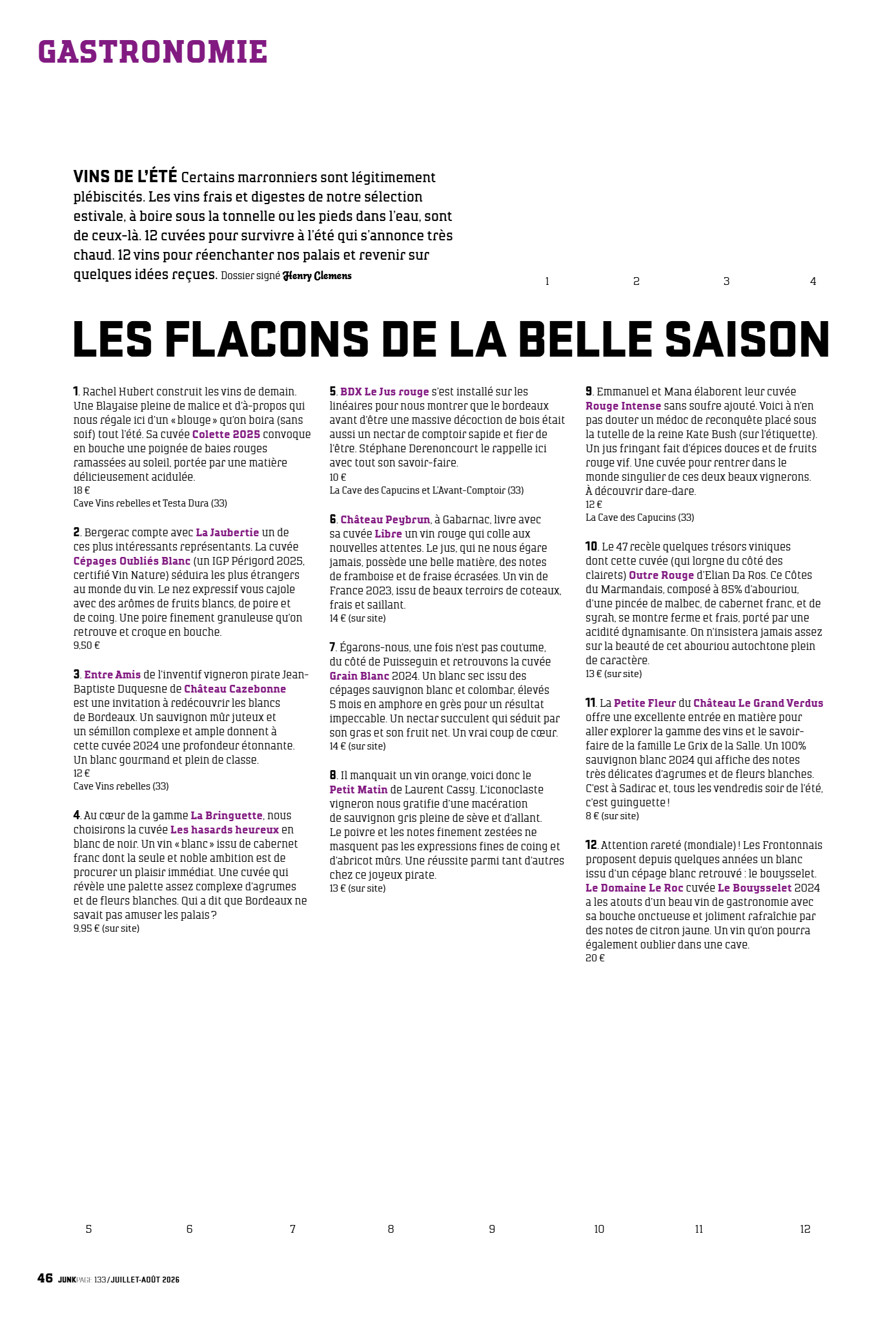 LES FLACONS DE LA BELLE SAISON