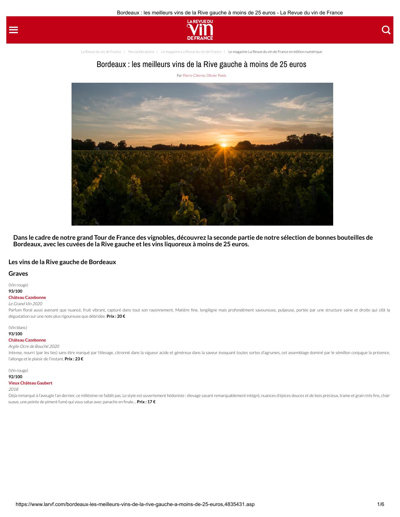 Bordeaux : les meilleurs vins de la Rive gauche à moins de 25 euros