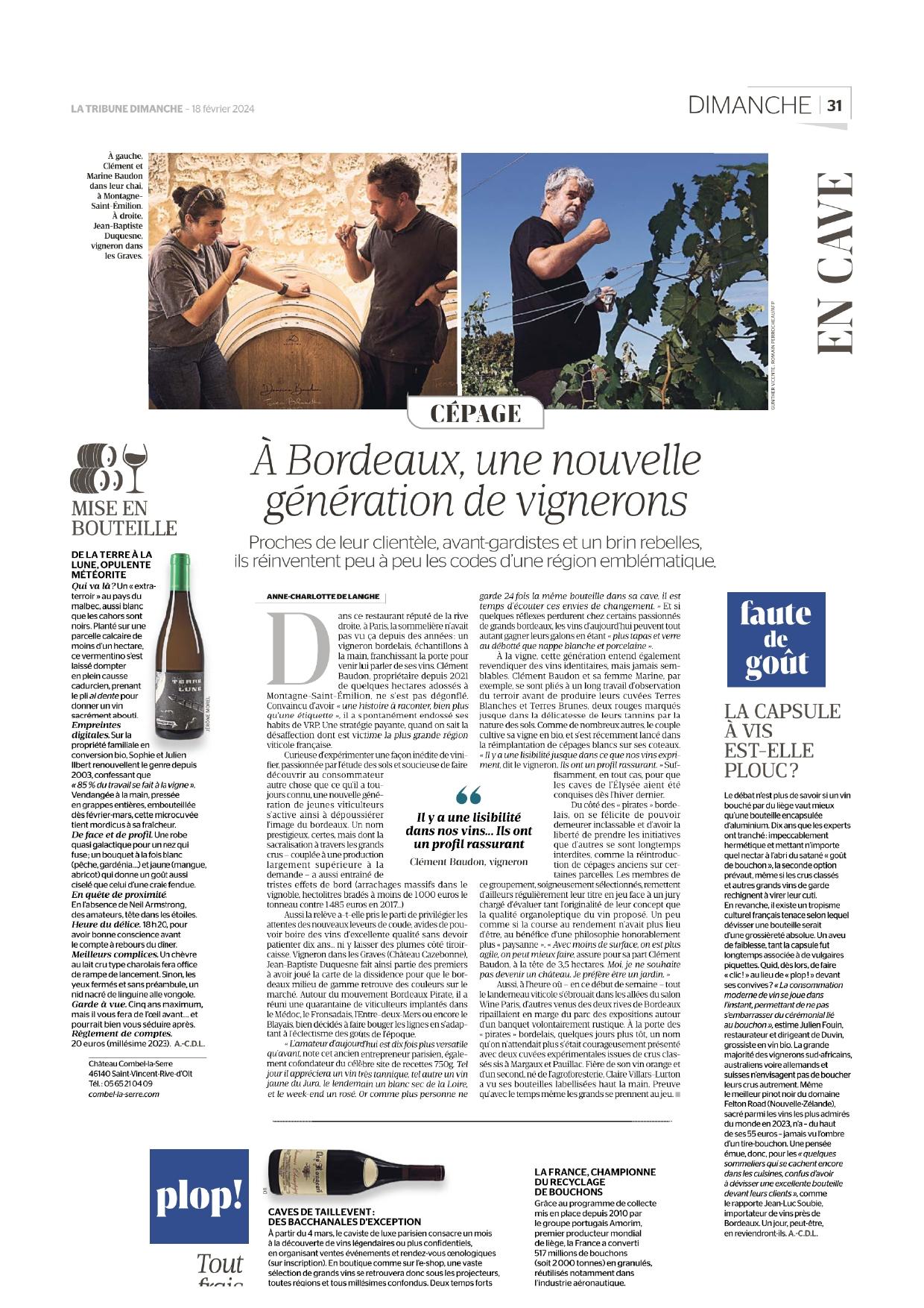 Une nouvelle génération de vignerons