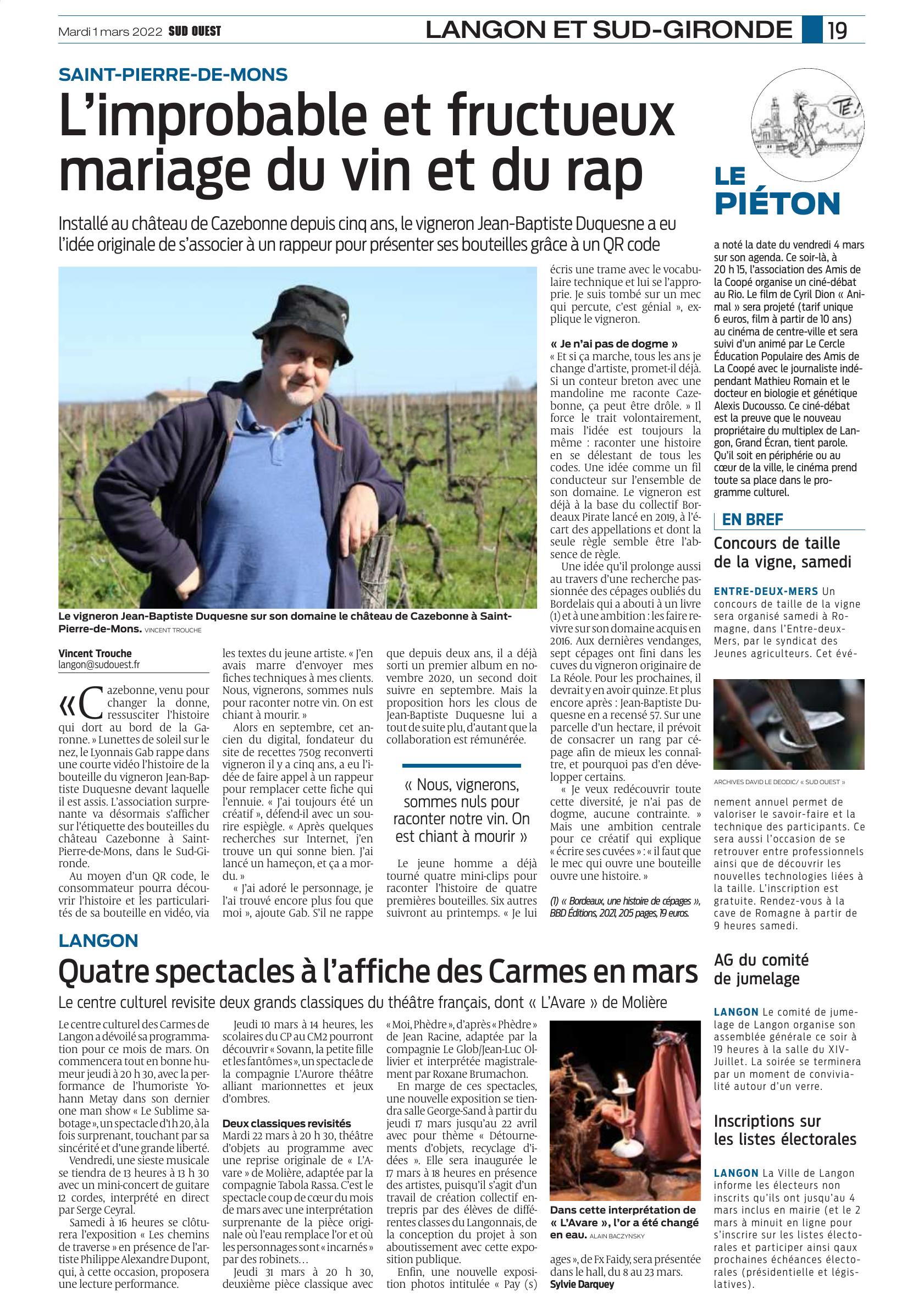 L’improbable et fructueux mariage du vin et du rap