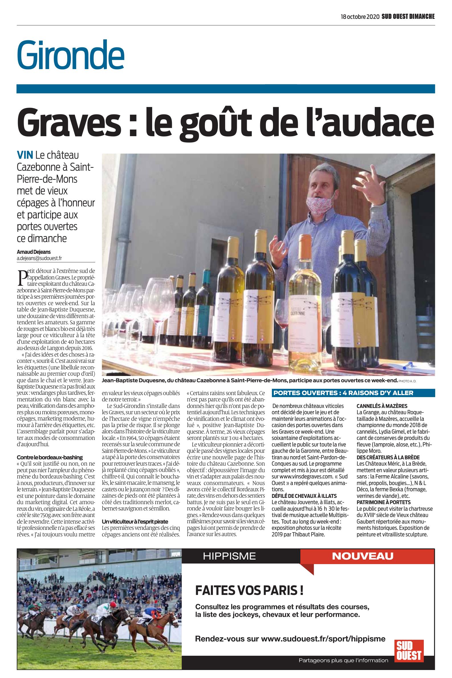 Graves : le goût de l’audace